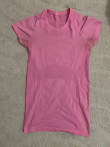 Bright Pink Lululemon Swiftly Tech Short Sleeve 4