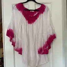Altar’d State Boho Pink White Shirt Size 0…