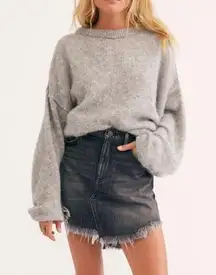 Free People  We The Free Bailey Distressed Denim Skirt Sz 26