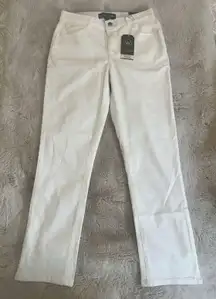 Wit & Wisdom Absolution High Rise Ankle Skimmer White Jeans Women's Size 4.