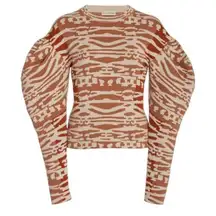 Ulla Johnson Livia Tigers Eye Jacquard Pullover - XL