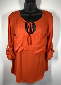 Timing tunic blouse size small