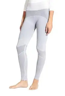 Athleta Size Small Light Grey High-Rise Flurry Base Layer Leggings.