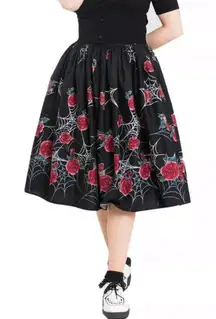 Hell Bunny 50s Swing Skirt
Spiderweb Red Rose Print Plus Size
3XL UK 20 (NWOT)