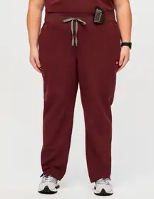 High Waisted Yola with Yoga Waist Band Burgundy PO#4129 Scrub Pants 3XL