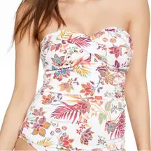 Ralph Lauren‎ tankini top only NEW size 2 tropical floral halter strap