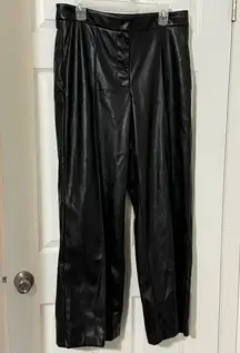 Nine West Faux Leather Pants Women size 12