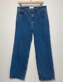 The 90s Relaxed Jean High Rise 31 Short Dark Blue Classic