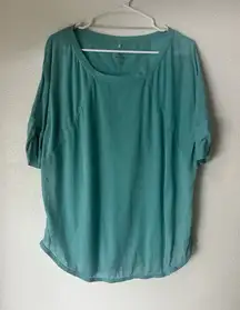 Prana T-Shirt‎ Womens XL Green Activewear Lightweight