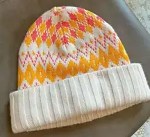 J.CREW 100% cashmere fairisle colorful winter beanie hat