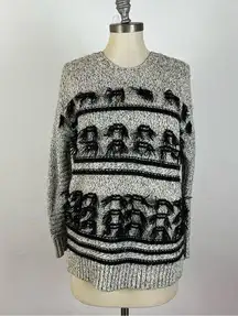 Current/Elliott The Jacquard Fringe Sweater