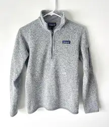 Patagonia Better Sweater 1/4 Zip Pullover Gray Outdoor Athleisure