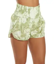 Free People The Way Home Shorts green and white tie dye shorts medium NWT