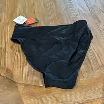 LL Bean Size 10 Black Swim Bikini Bottoms