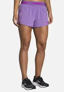 Brooks Chaser 3” Purple Shorts