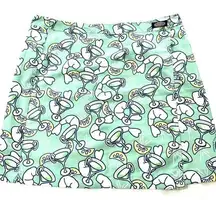 Vineyard Vines CUTE  Faux Wrap Skirt Green Cocktail Theme Sz Med EUC / preppy /