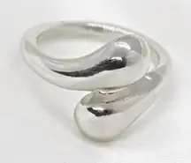Silver Water Drop Ring