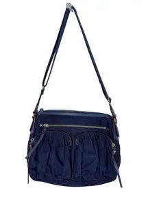 MZ Wallace  Bailey Bedford Navy Nylon Bag