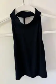 ASOS Black Crop Top Open Back