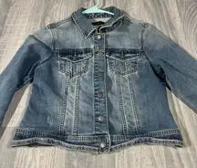 Prana Light Medium Classic Denim Jacket; Small Women's