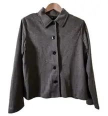 Briggs New York Herringbone Blazer Jacket‎ Button Front Petite Size Large