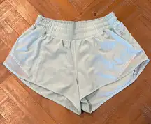 RARE  Hotty Hot Low Rise 2.5” Shorts BLUE GLOW