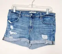 Pacsun Distressed Super Stretch Shortie Jean Shorts!