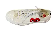 Converse All Star COMME DES GARÇONS PLAY Hidden Heart Low Top Sneaker Sz 8 NWOT