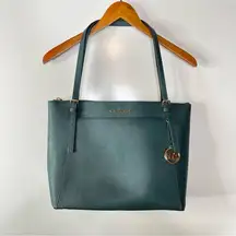 Michael Kors Voyager Large East West Tote Bag Saffiano Leather Racing Green