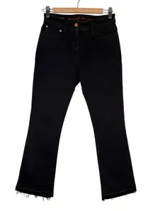 Pamela Henson Black Ankie F J12 Jeans Frayed Hem Made in‎ Italy AG Women's 2/4