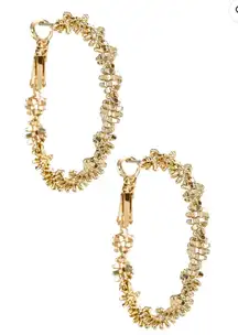 Revolve Amber Sceats Textured Hoop Earrings