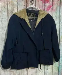 Vintage Fleet Street Sz S Navy Blue Coat Jacket  ❤️🍒