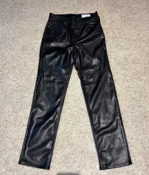 Gap Cheeky Straight High-Rise Jeans Faux Leather