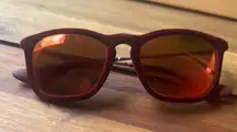 rayban Chris  Burgundy Sunglasses