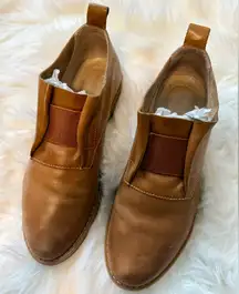 Hush Puppies Tan Leather Slip-On Loafers Size 8.5