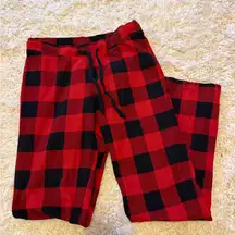 Old Navy Red and Black Plaid Pajama Pants