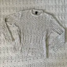River Island Pullover Cropped Knit Sweater Beige (Medium)
