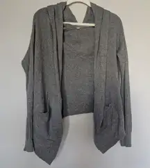 Lululemon Women's Grey Cardigan Sweater