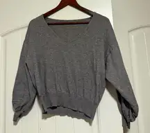 Line & Dot Heather Gray Knit Top