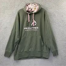Realtree Outfitters Long‎ Sleeve Green Pink Hoodie Camo Gorpcore Women's Large