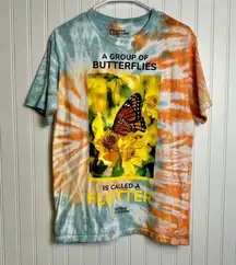 National Geographic Butterfly Tie Dye Short Sleeve Unisex Tee