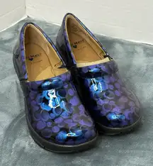 Nurse Mates Pillowtop Patent Leather Slip On Clog Bryar Women’s Size 5.5M