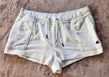 Champion Women White Drawstring Closure‎ Athletic Wear Short W Pockets  Size 2XL
