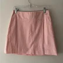 Vineyard Vines Pink Seersucker Wrap Skirt
