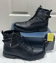 Amapo Men's Casual Mid-Top Dress Boots Ankle Motorcycle Style Size 13US/46EUR