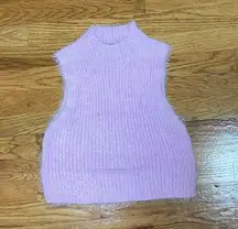 Fuzzy Knit Mock Neck Sweater