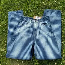 NWT Organic Marble Wash Straight Jeans