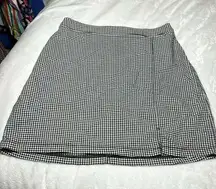 Hollister Black Red & White Small Checkered Plaid Mini Skirt Size Small S