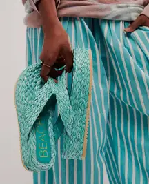 Free People Sailor Thong Sandals - Sea Green