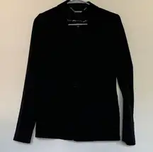 Women’s 4 WHITE HOUSE BLACK MARKET Black Single Button Blazer Jacket